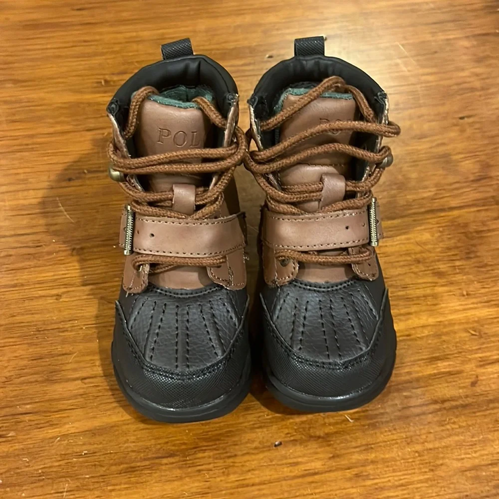 Polo Ralph Lauren Colbey Boots Tan new Preschool Toddlers Size 5 Boys Girls